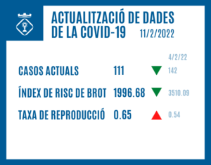 ACTUALITZACIÓ DE DADES DE LA COVID-19 (11/2/2022)
